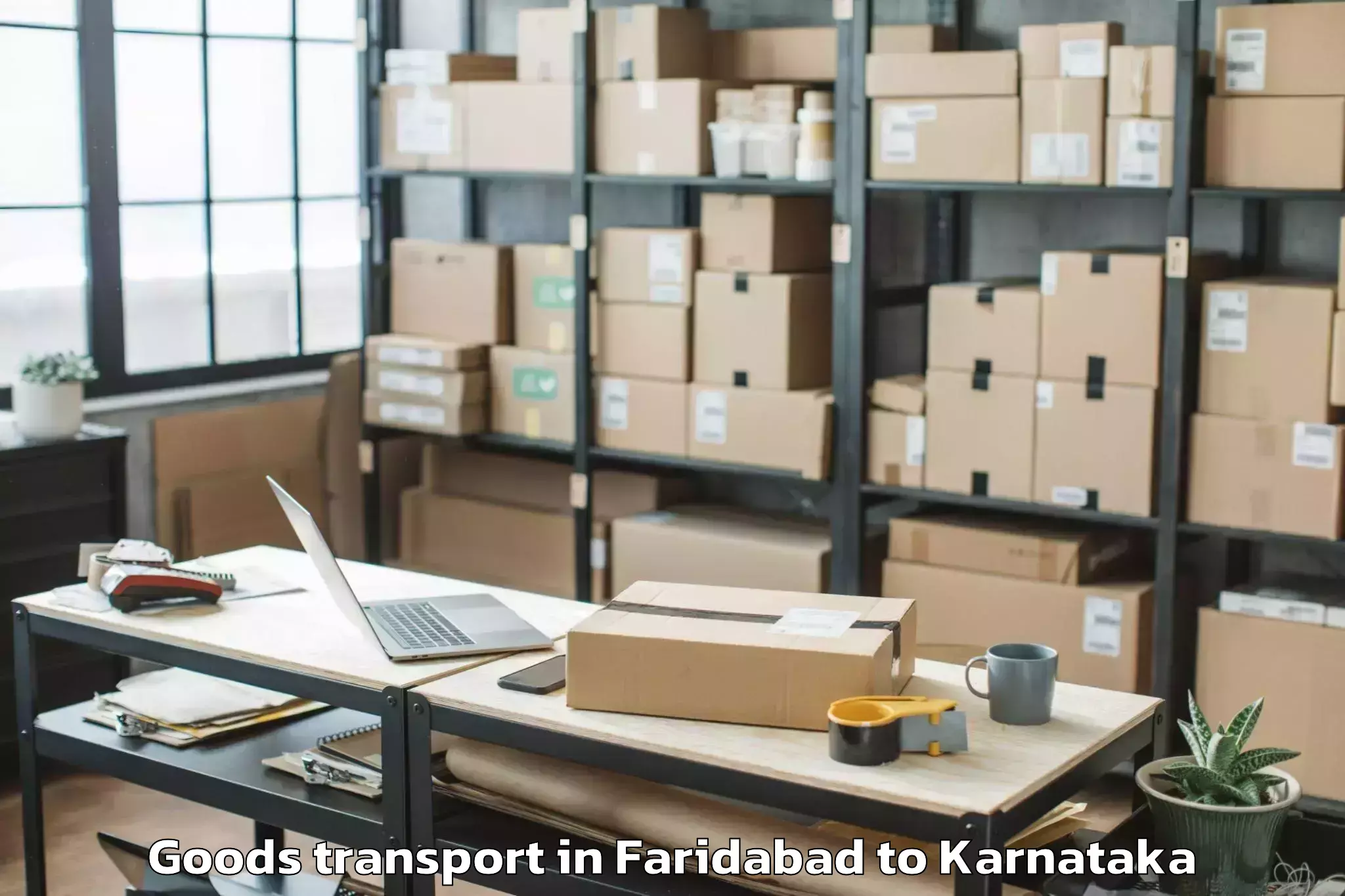 Faridabad to Ron Goods Transport Booking